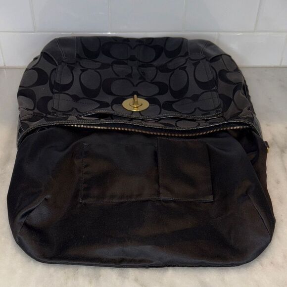 Coach Bag Purse Handbag Ergo Y2K Jacquard Signature Logo X-Large Soho Hobo - Picture 13 of 16